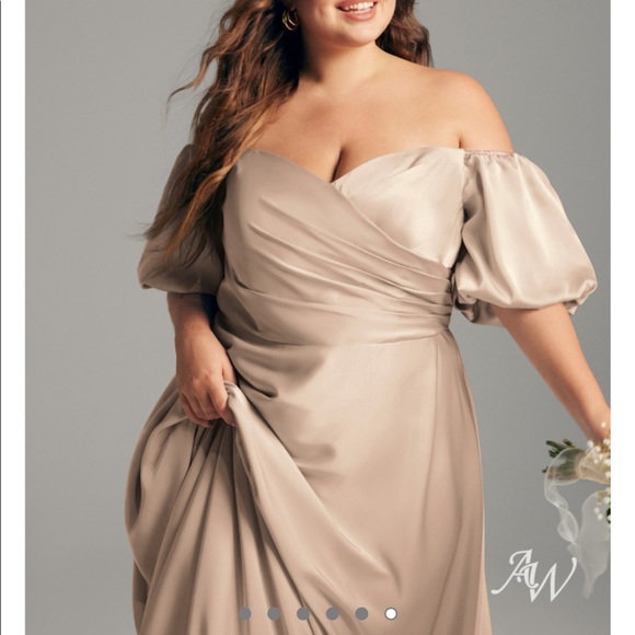 AW Bridal Dey Dress in taupe - Picture 2 of 7